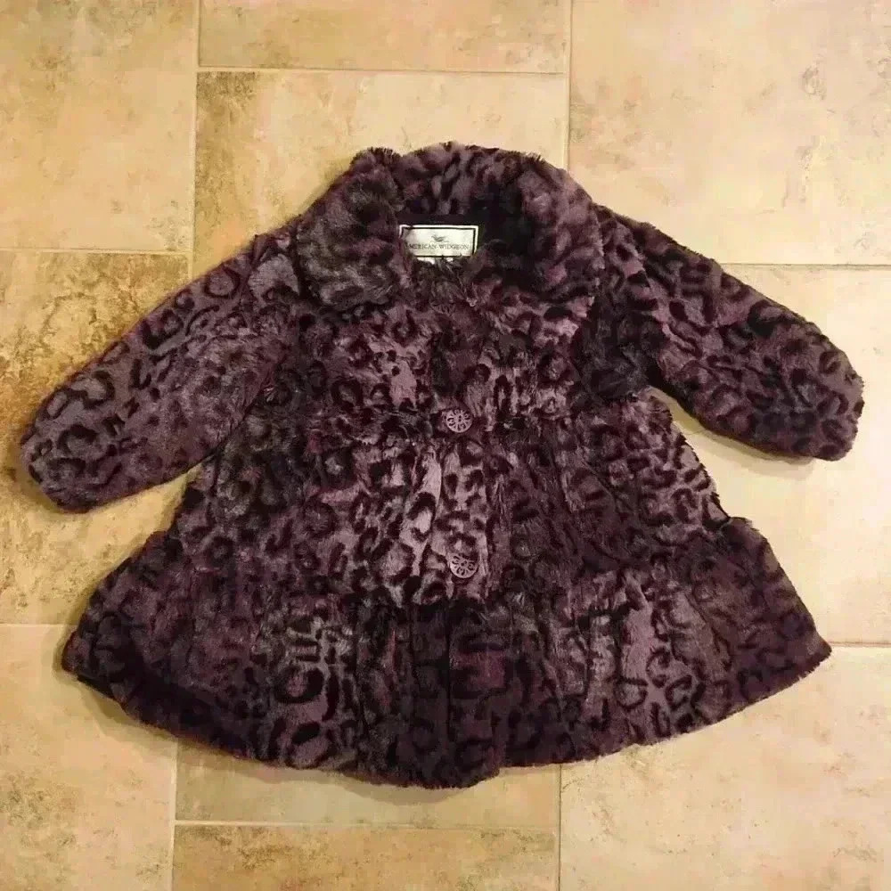 American Widgeon Faux Fur Cheetah Coat